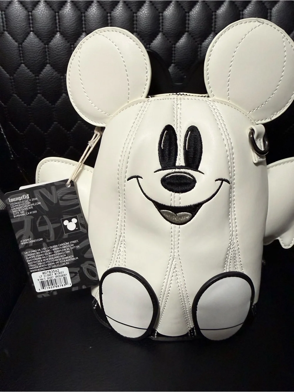 Loungefly Disney Minnie Mouse Small Crossbody Shoulder Bag Purse White